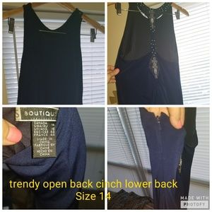 Navy Blue Prom Dress